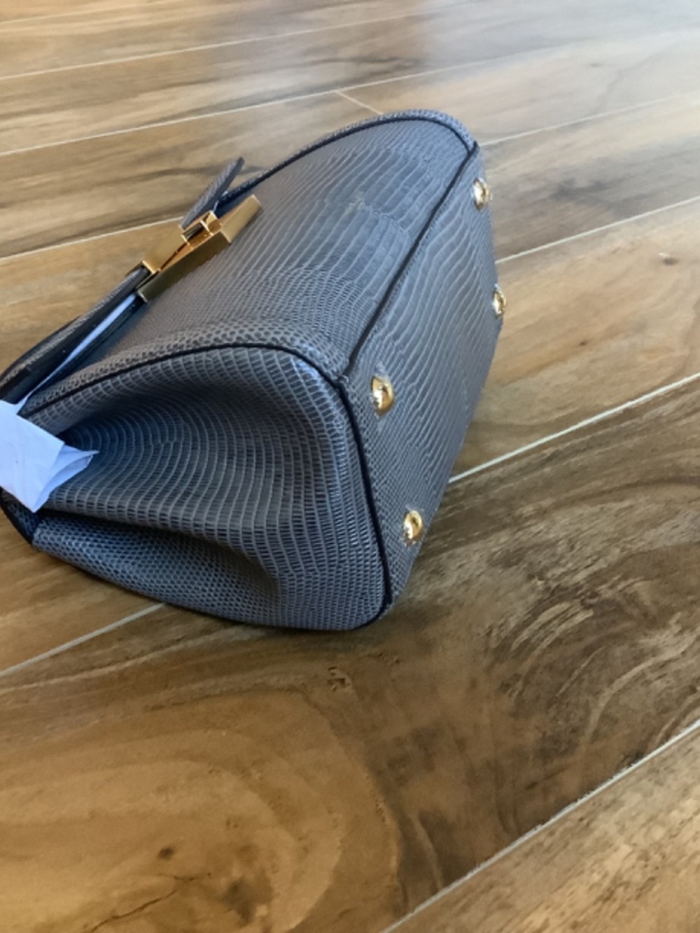 NEW Demellier Paris lizard embossed in Gray - Picture 9 of 9